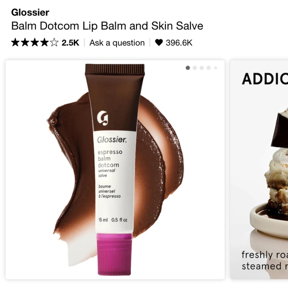 Glossier Balm dotcom - Espresso (BNIB)